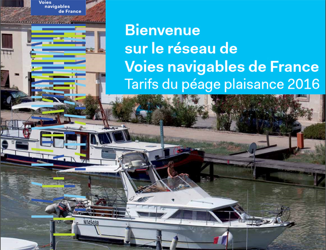 Tarif du péage plaisance 2016